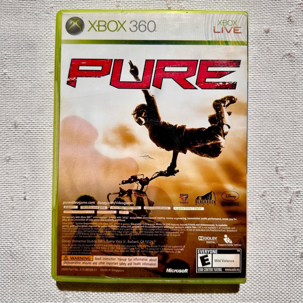 Pure Xbox 360 Game